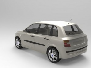 fiat stilo 16 active Modelo 3D