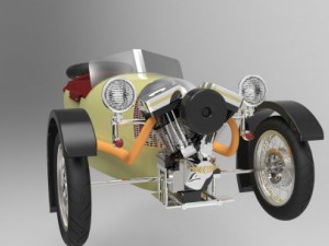 morgan sports 1929 3D Model