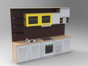 quadro kitchen 3D मॉडल