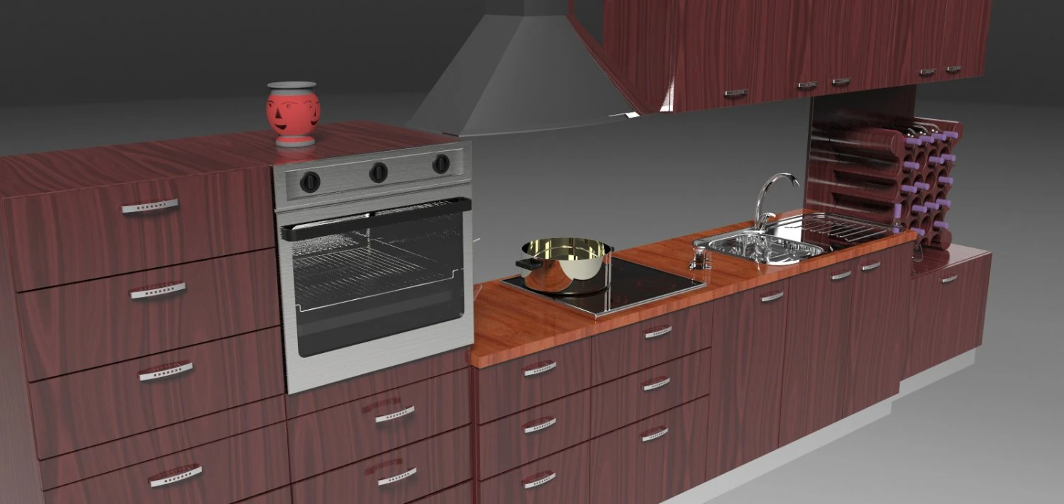 kitchen replay 3D Model .c4d .max .obj .3ds .fbx .stl .blend 