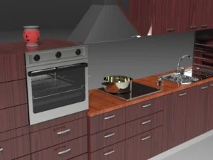 repetição da cozinha Modelo 3D
