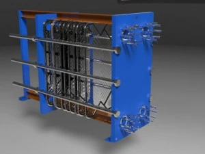 plate heat exchanger 3D Model