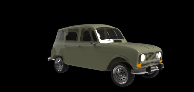 renault 4 Modelo 3D .c4d .max .obj .3ds .fbx .stl .blend 