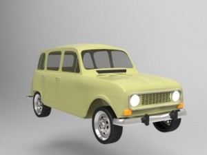 renault 4 Modelo 3D