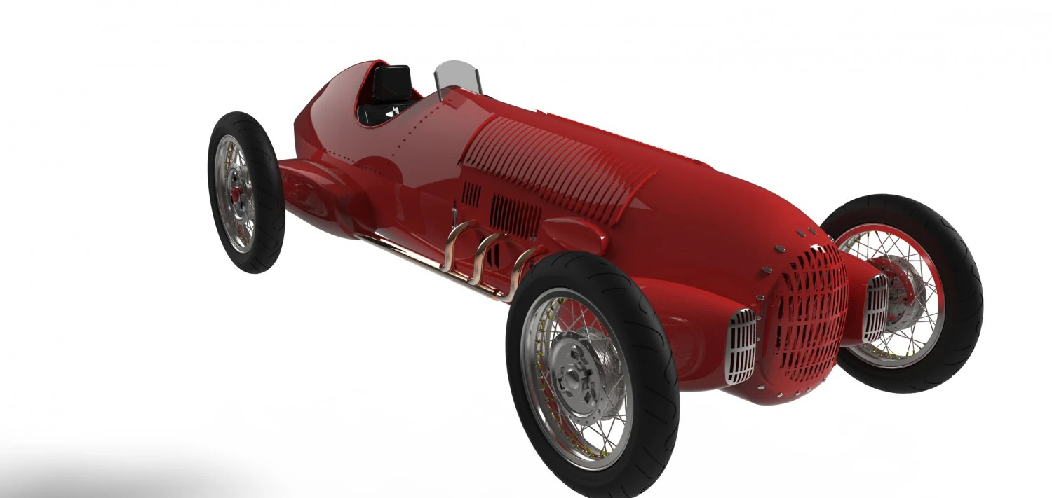 alfa romeo 12c 1936 Modelo 3D .c4d .max .obj .3ds .fbx .stl .blend