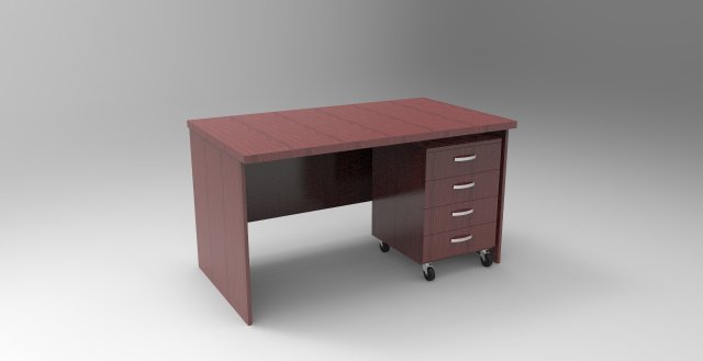 office table 3D Модель .c4d .max .obj .3ds .fbx .stl .blend 