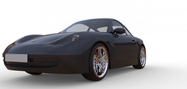 porsche 911 carrera 4 3D Model .c4d .max .obj .3ds .fbx .stl .blend 