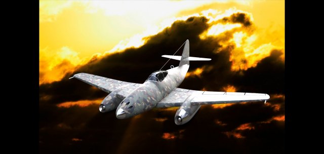 messerschmitt me 262 3D Model .c4d .max .obj .3ds .fbx .stl .blend 
