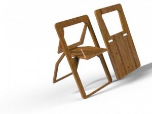 folding chair Modelo 3D
