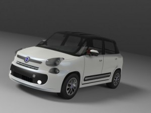 fiat 500 l 3D-Modell