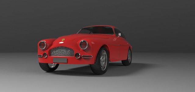 ferrari berlinetta 1950 3D Model .c4d .max .obj .3ds .fbx .stl .blend 