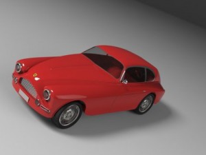 ferrari berlinetta 1950 3D Model