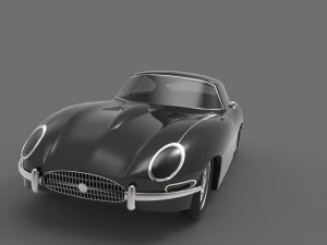 jaguar e type 1961 3D Model