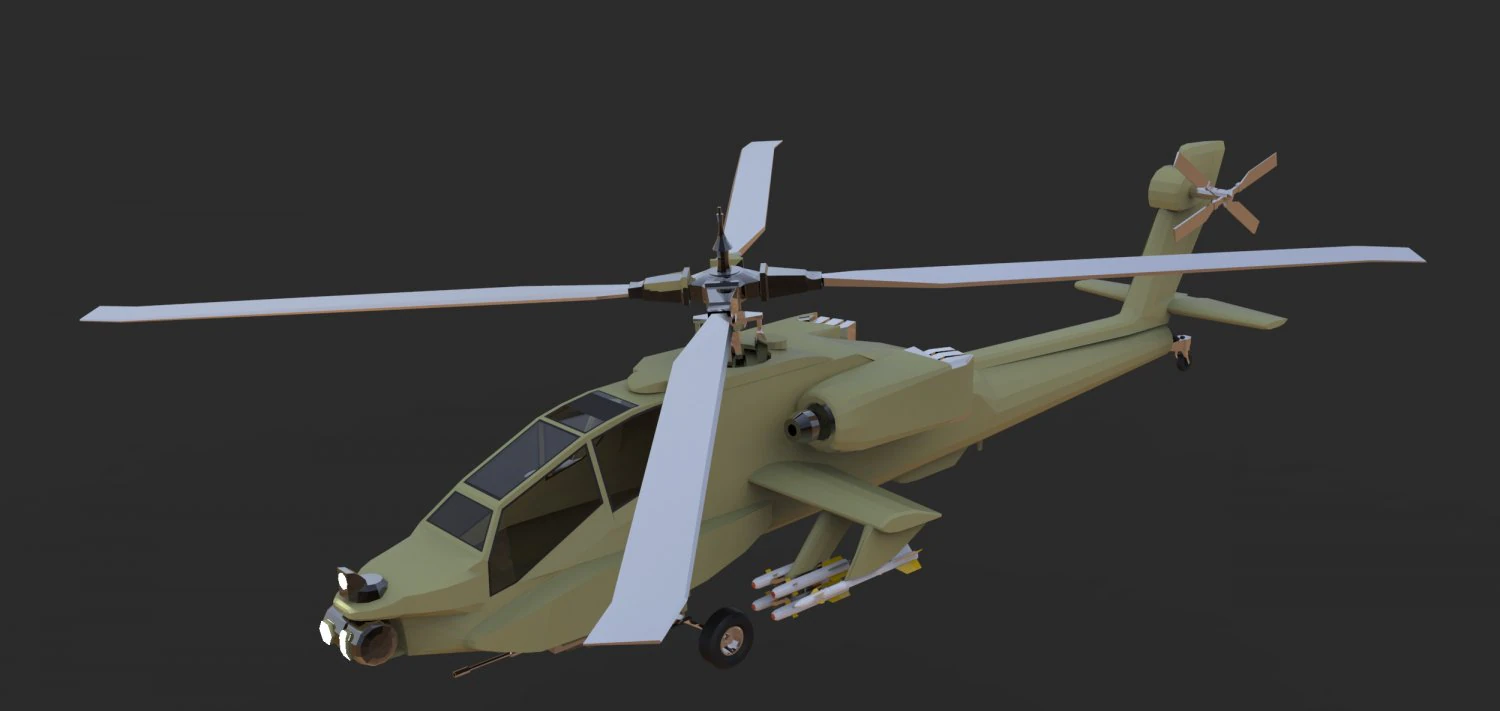 ah 64 apache 3D Model .c4d .max .obj .3ds .fbx .stl .blend 