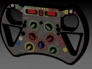 steering wheel formula1 3D Model