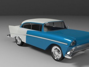 chevrolet bel air 1957 Modèle 3D