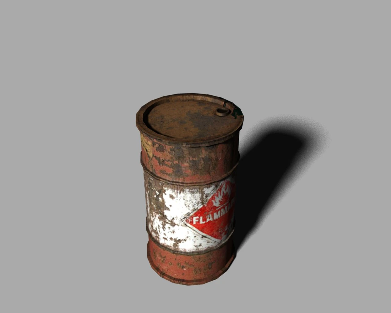 oil barrel 3d 3D Model .c4d .max .obj .3ds .fbx .stl .blend 