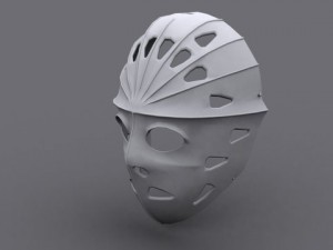 retro vintage hockey goalkeeper mask 3D-Modell