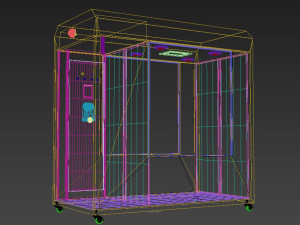 mobile thermometry disinfection channel sterilizer 3D 模型