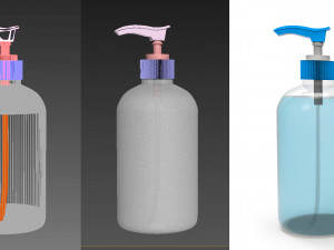 sanitizer bottle Modelo 3D