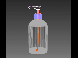 sanitizer bottle Modelo 3D