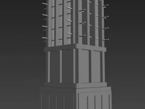 arabic design - barjeel wind tower 3D Model