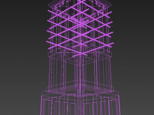 arabic design - barjeel wind tower Modelo 3D