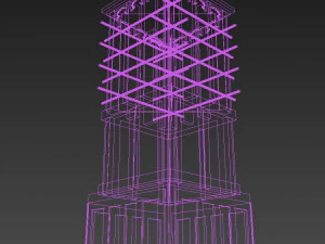 arabic design - barjeel wind tower 3D Model