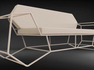 sofa wired Modelo 3D