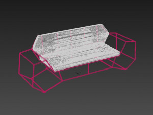 sofa wired Modelo 3D