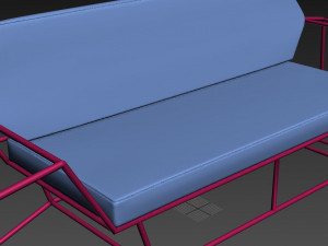 sofa wired Modelo 3D