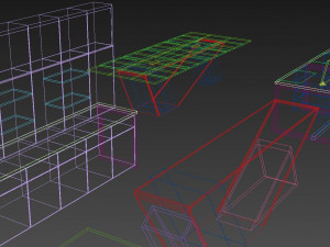 office furniture set 3D Model