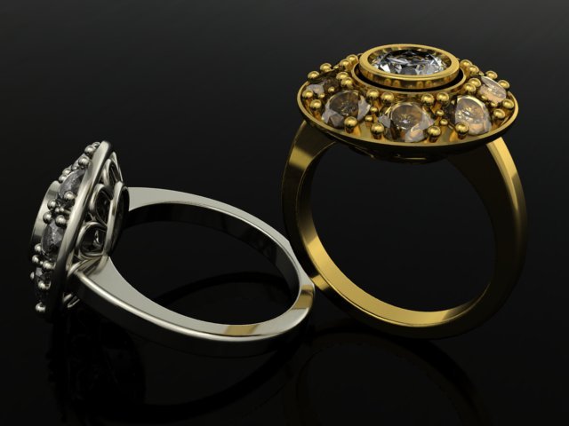 bow ring 3D Model .c4d .max .obj .3ds .fbx .stl .blend