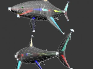great white shark 3D Model