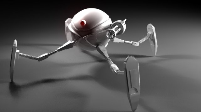 robot v1 3D Model .c4d .max .obj .3ds .fbx .stl .blend 