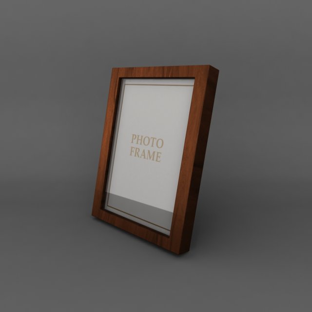 high quality low poly simple photo frame 3D Модель .c4d .max .obj .3ds .fbx .stl .blend 