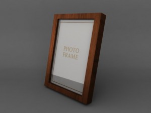 high quality low poly simple photo frame 3D Model