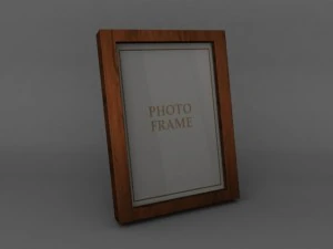 high quality low poly simple photo frame 3D Model