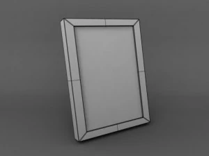 high quality low poly simple photo frame 3D Model