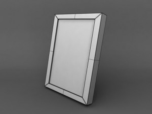 high quality low poly simple photo frame 3D Модель