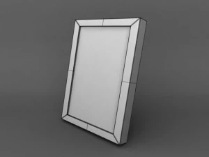 high quality low poly simple photo frame 3D Model