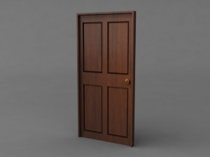 simple classic door 3D Model