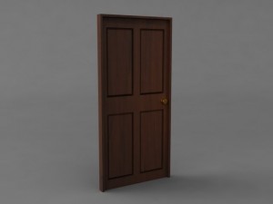 simple classic door 3D मॉडल