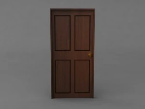 simple classic door 3D Model
