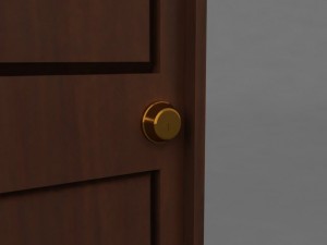 simple classic door 3D मॉडल