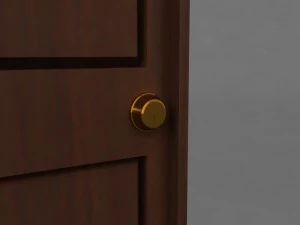 simple classic door 3D Model