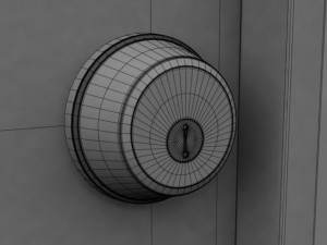 simple classic door 3D मॉडल