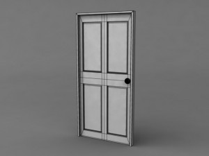 simple classic door 3D मॉडल