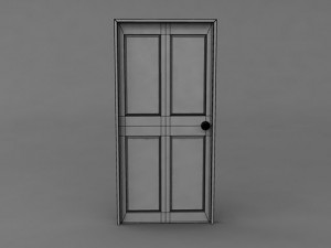 simple classic door 3D मॉडल