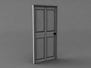 simple classic door 3D मॉडल
